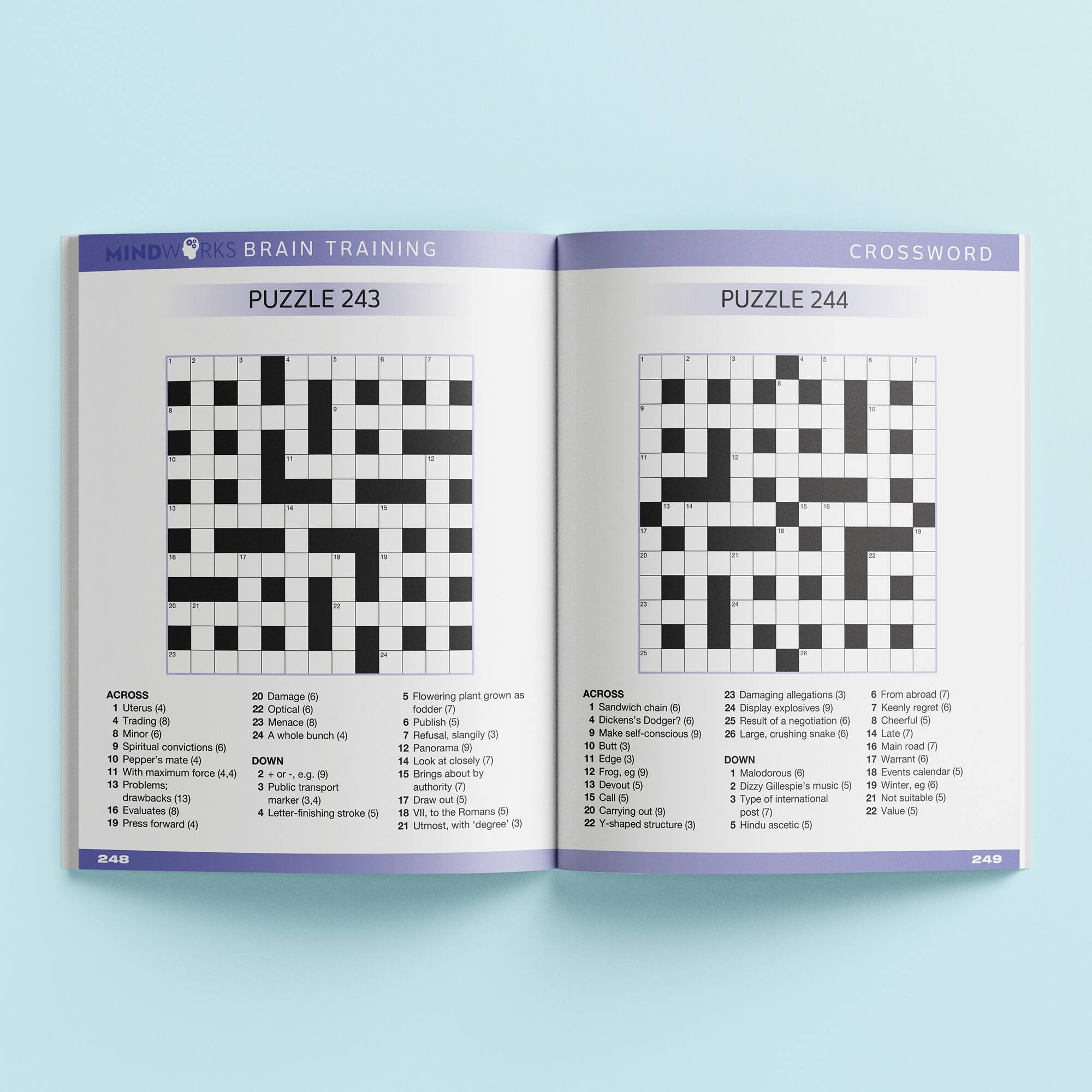 Mindworks Brain Training Crossword Puzzles